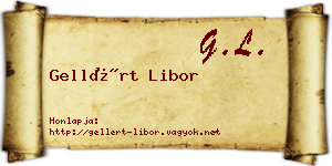 Gellért Libor névjegykártya